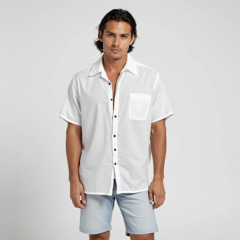 Camisa Caballero Blanca Tocuyo – Manga Corta - Image 2